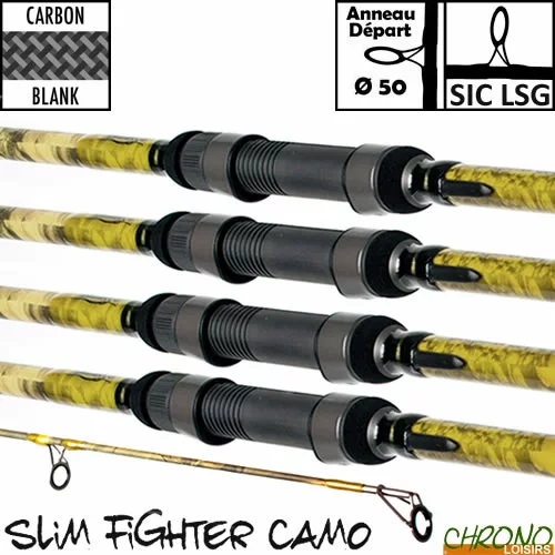 Canne Carp Design Slim Fighter Camo 50mm 13' 3.5lbs (les 4) 1 Canne Carp Design Slim Fighter Camo 50mm 13' 3.5lbs (les 4)