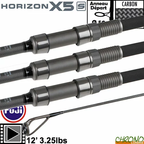 Canne Fox Horizon X5 S 12' 3.25lbs Full Shrink (les 3) 1 Canne Fox Horizon X5 S 12' 3.25lbs Full Shrink (les 3)