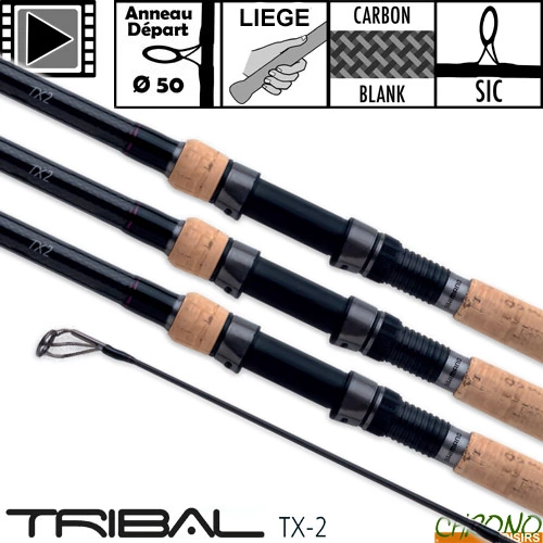 Canne Shimano Tribal TX-2 50mm 12' 3.25lbs Full Cork (les 3) 1 Canne Shimano Tribal TX-2 50mm 12' 3.25lbs Full Cork (les 3)