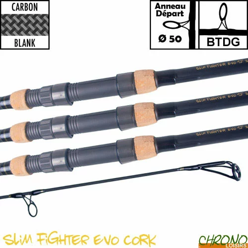 Canne Carp Design Slim Fighter Evo 50mm 12' 3.5lbs Full Cork (les 3) 1 Canne Carp Design Slim Fighter Evo 50mm 12' 3.5lbs Full Cork (les 3)