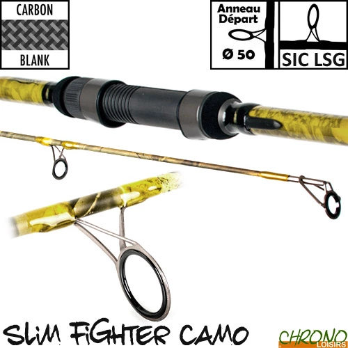 Canne Carp Design Slim Fighter Camo 50mm 13' 3.5lbs 1 Canne Carp Design Slim Fighter Camo 50mm 13' 3.5lbs