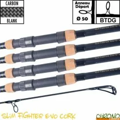 Canne Carp Design Slim Fighter Evo 50mm 12' 3.5lbs Full Cork (les 4)