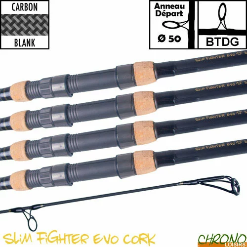 Canne Carp Design Slim Fighter Evo 50mm 12' 3.5lbs Full Cork (les 4) 1 Canne Carp Design Slim Fighter Evo 50mm 12' 3.5lbs Full Cork (les 4)