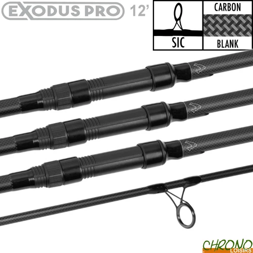 Canne Avid Carp Exodus Pro 12' 3.5lbs (x3) 1 Canne Avid Carp Exodus Pro 12' 3.5lbs (x3)