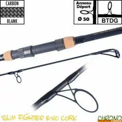 Canne Carp Design Slim Fighter Evo 50mm 12' 3.5lbs Full Cork