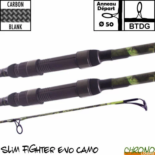 Canne Carp Design Slim Fighter Evo Camo 50mm 12' 3.5lbs (les 2) 1 Canne Carp Design Slim Fighter Evo Camo 50mm 12' 3.5lbs (les 2)