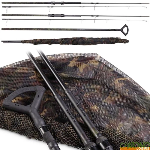 Nash Tackle Combo Nash Dwarf Camo Special Edition 10' 3lbs (par 2) + Epuisette 1 Nash Tackle Combo Nash Dwarf Camo Special Edition 10' 3lbs (par 2) + Epuisette